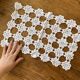 1 crochet doily, rectangular, old vintage