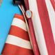 Vintage foldable nomadic deckchair