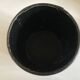 Black leather desk wastebasket, 1960