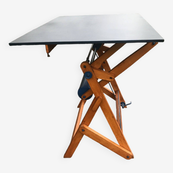 table  à dessin en bois 1950
