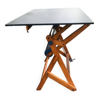 table  à dessin en bois 1950
