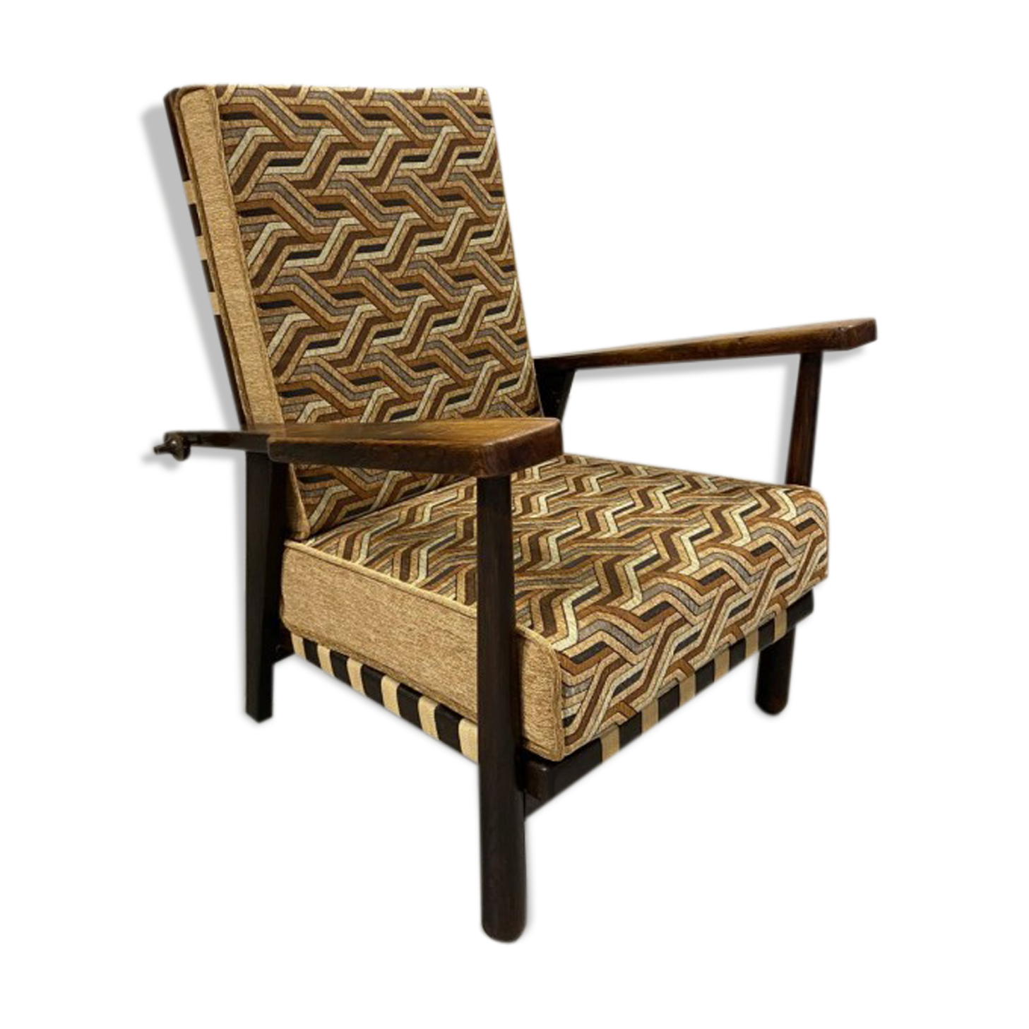 Adjustable armchair by Jan Vanek for Krásná Jizba 1940s