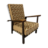 Adjustable armchair by Jan Vanek for Krásná Jizba 1940s