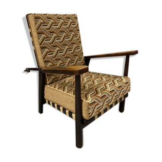 Adjustable armchair by Jan Vanek for Krásná Jizba 1940s
