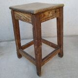 Antique wooden workshop stool