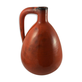 Vase gourde in ceramic by Gerard Hofmann with anse 1970 signe
