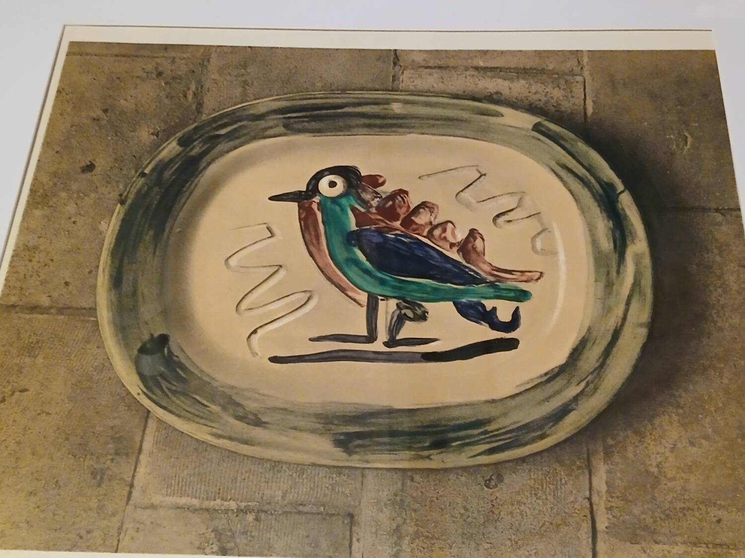 Picasso lithograph "Colourful Bird" (1967) - Mourlot Workshop - Print