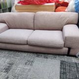 Beige 3-seater sofa, fully renovated.