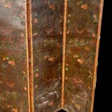 Large Four-Leaf Screen In Cordoba Leather From The Late 18th Century H 188 Cm