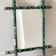 Miroir ancien en bois formant bambou