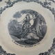 Decorative plate Joan of Arc hearing the voices choisy the king