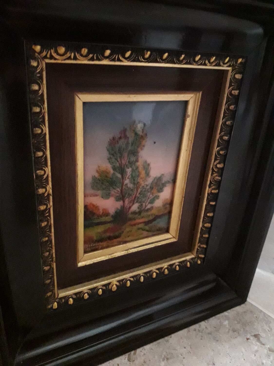 Limoge enamel painting by Betourne
