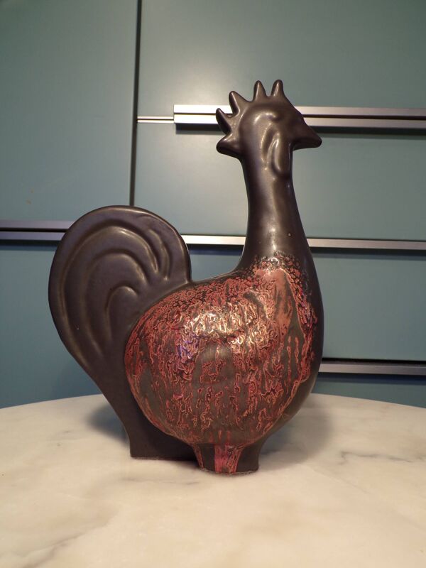 Coq Otto céramique h=25cm