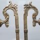 Pair vases amphorae Napoleon III brass