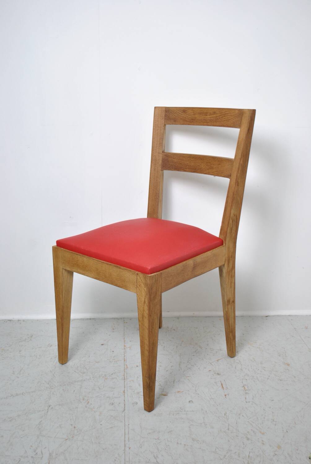 4 Solid oak chairs 1950