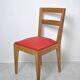 4 solid oak chairs from 1950
