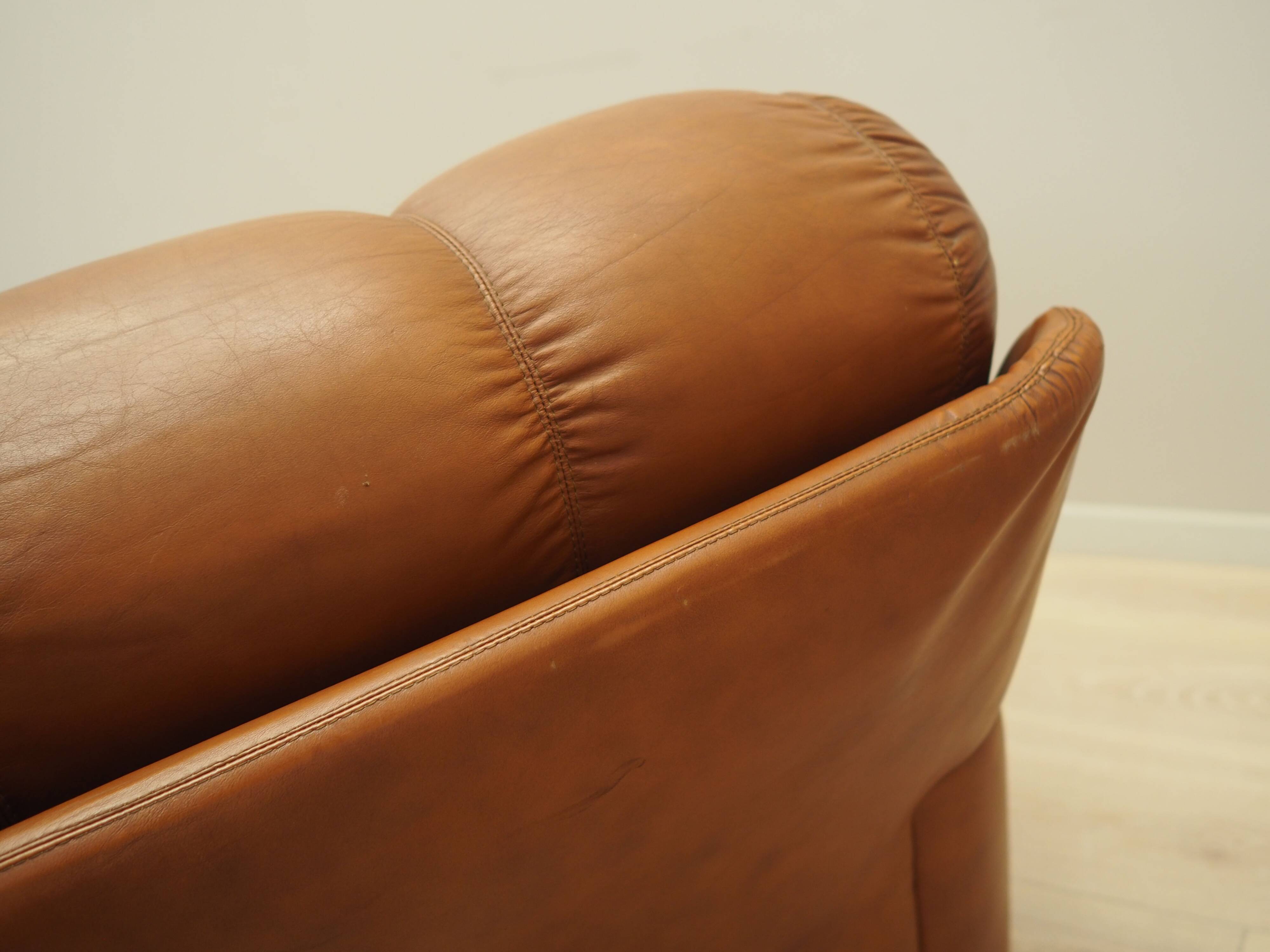 Brown armchair, Italian design, 1970s, production: Italy