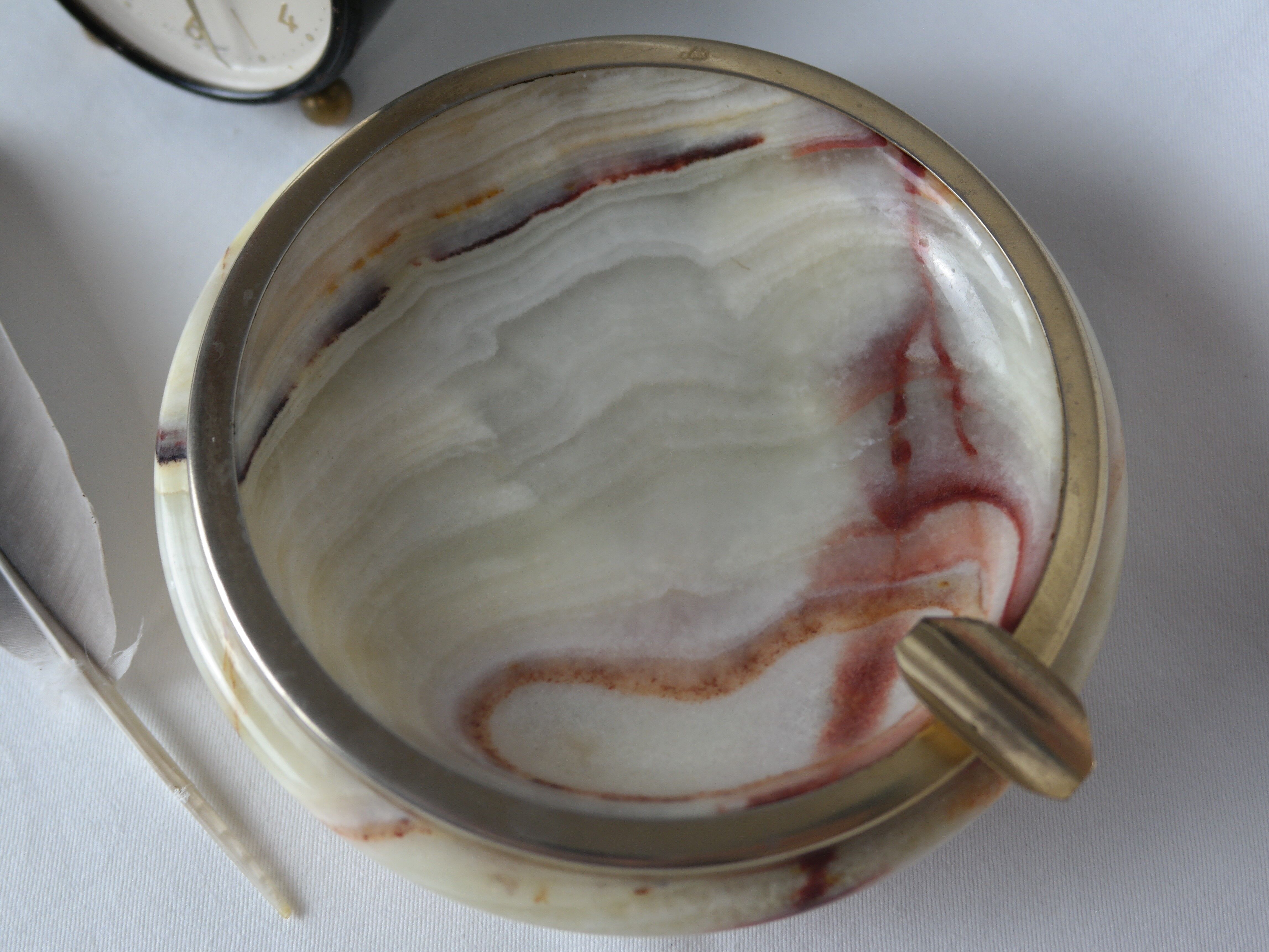 Vintage onyx ashtray