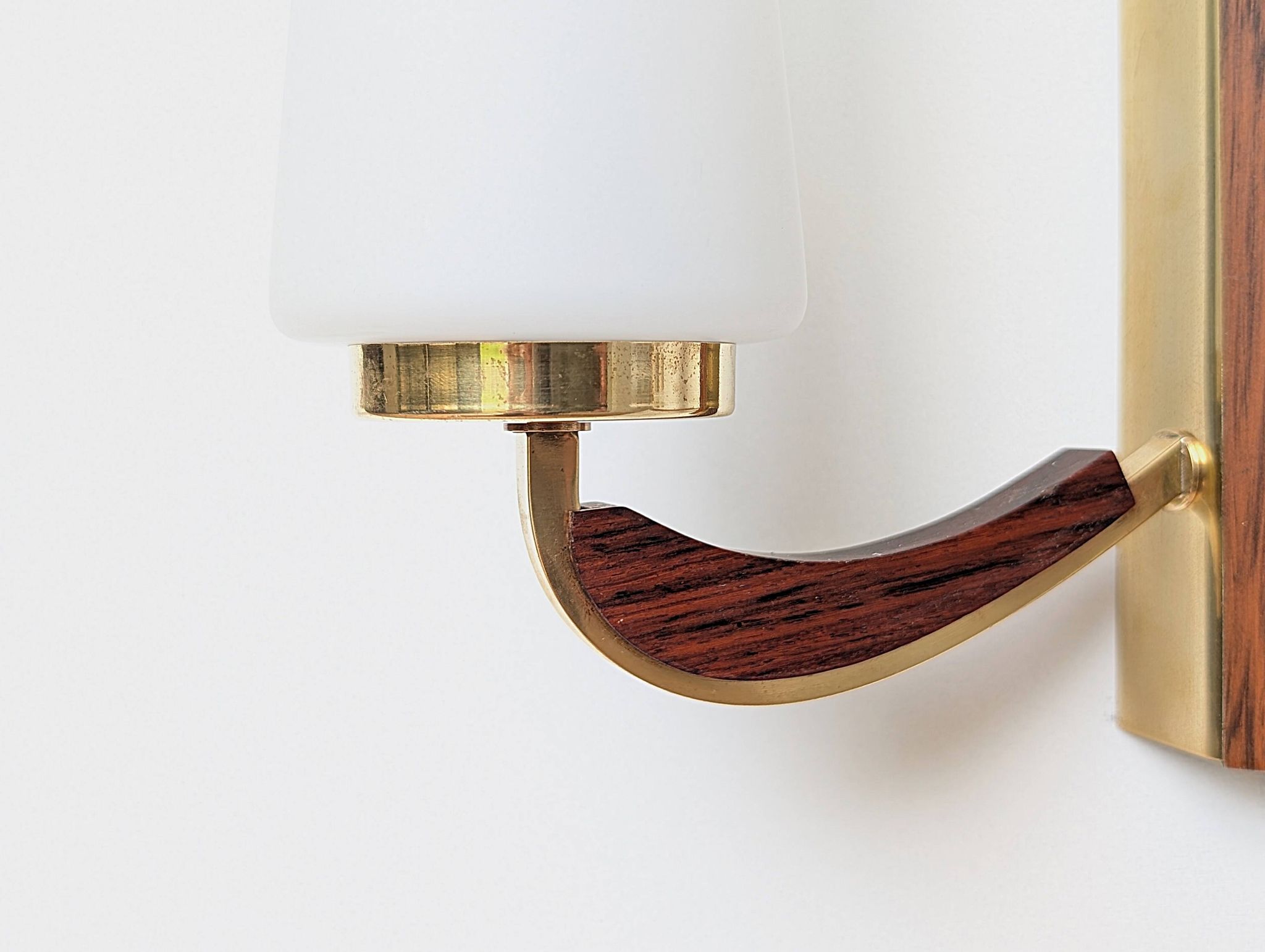 Brass wall light
