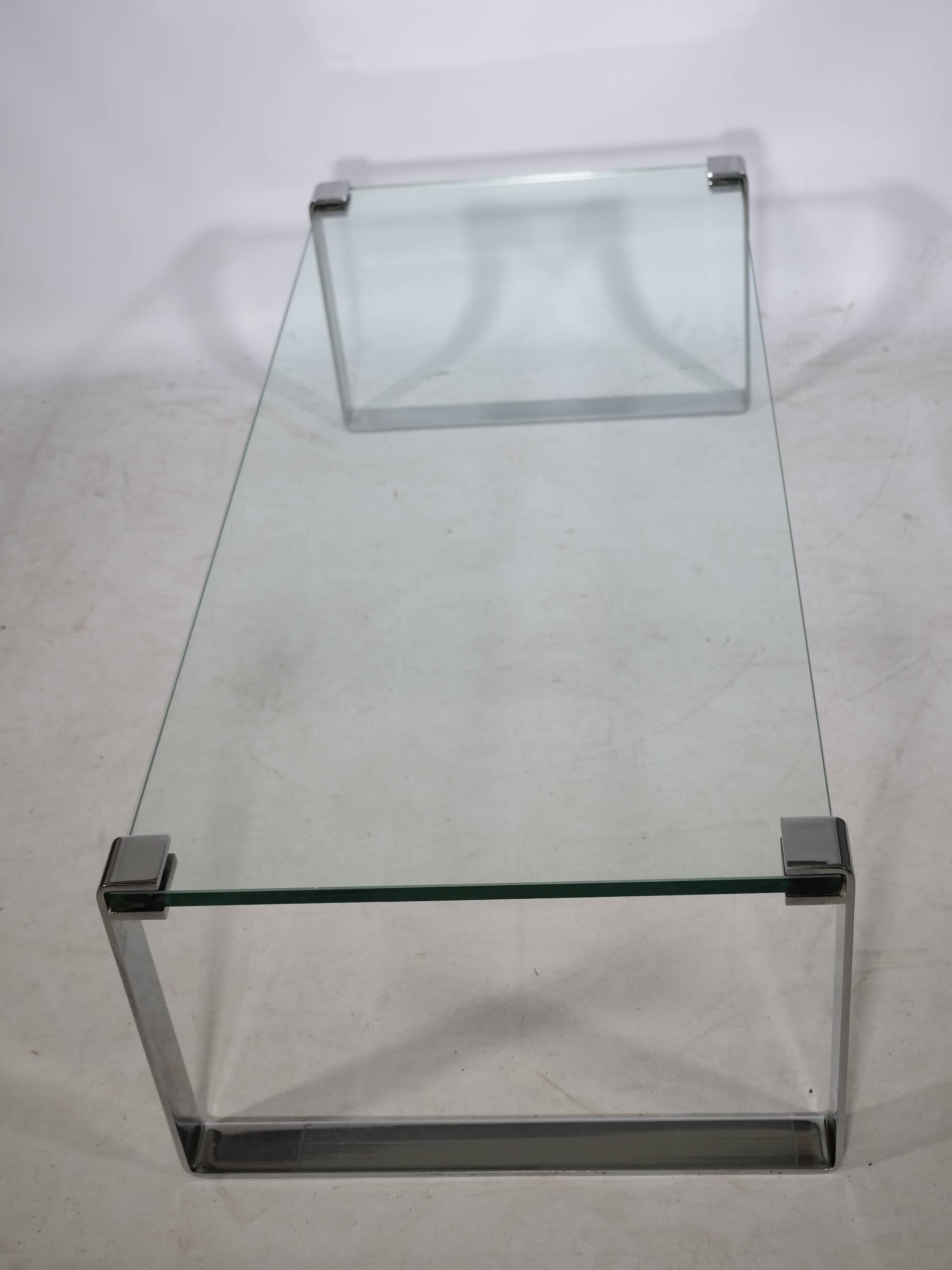 Glass Chrome Coffee Table Draenert 1022 1970s