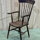 Fauteuil anglais en orme de la fin du XIXème