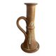 Pretty sandstone candle holder with handle