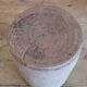 Ancien pot à graisse ou à miel en terre vernissée ocre