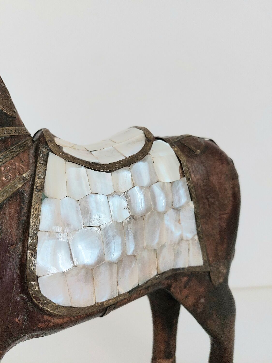 Cheval vintage en bois Inde