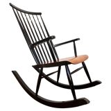 Fauteuil à bascule finlandais vintage par Varjosen Puunjalostus pour Uusikylä, 1960