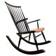 Fauteuil à bascule finlandais vintage par Varjosen Puunjalostus pour Uusikylä, 1960