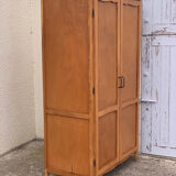 Parisian wardrobe vintage beech 1970
