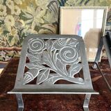 Pair of Art Deco barber's footrests