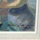Henry Carlsson, Swedish Modern Composition, 1948, Oil on Canvas, Framed