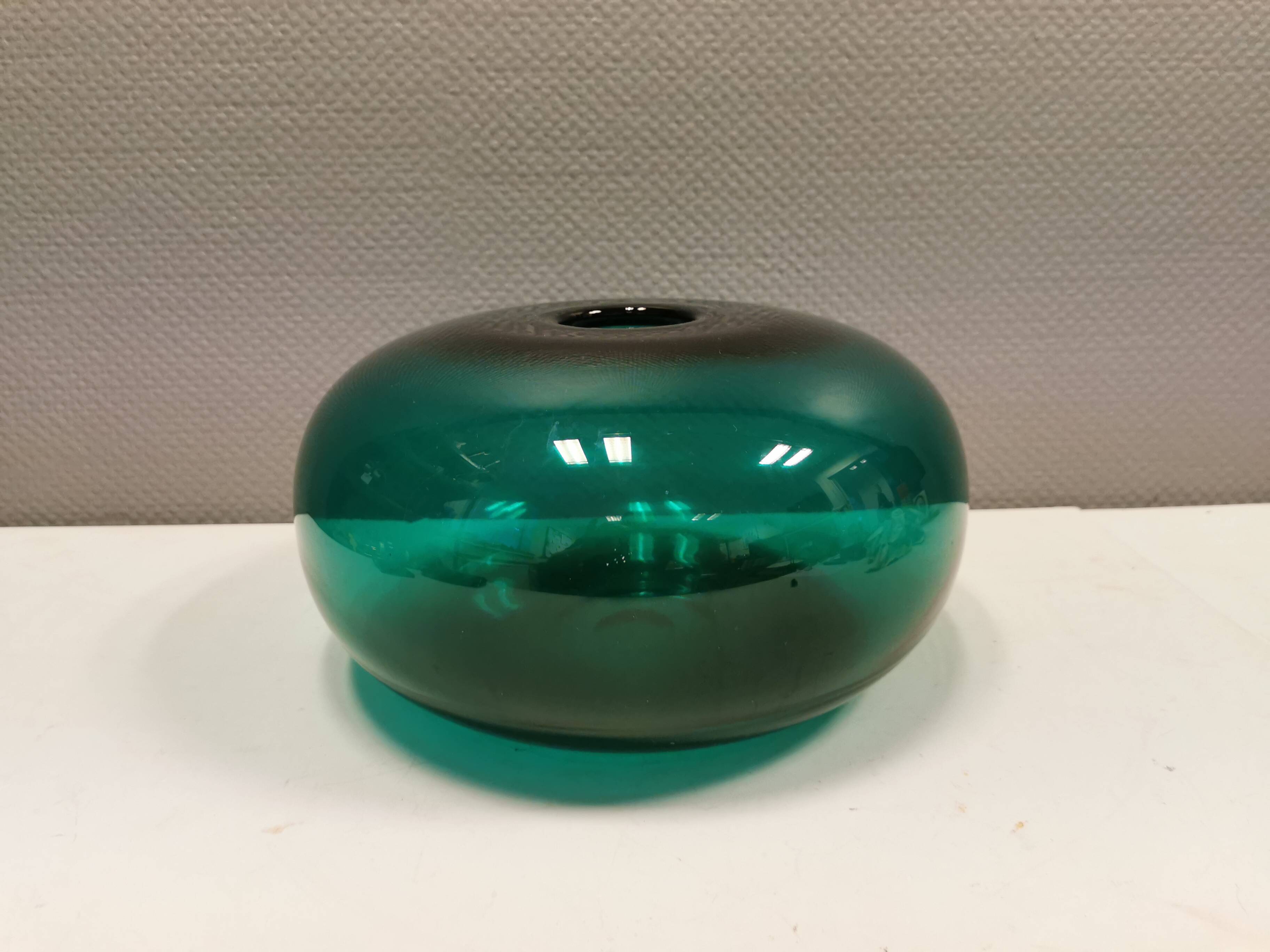 Vintage emerald green vase from Swedish Ikea 1990s.