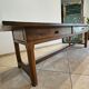 Farm table, solid oak console, late 18th to early 19th century.