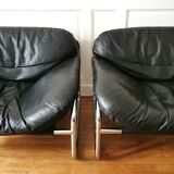 Pair of lounge chairs by Johan Bertil Haggstrom, Swed Form edition