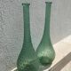 Two large blown glass vases