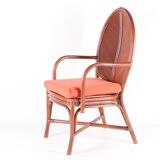 Ensemble table et fauteuils en rotin