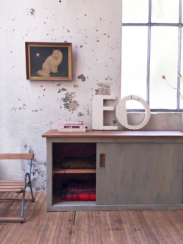 Lettre O enseigne bois années 30