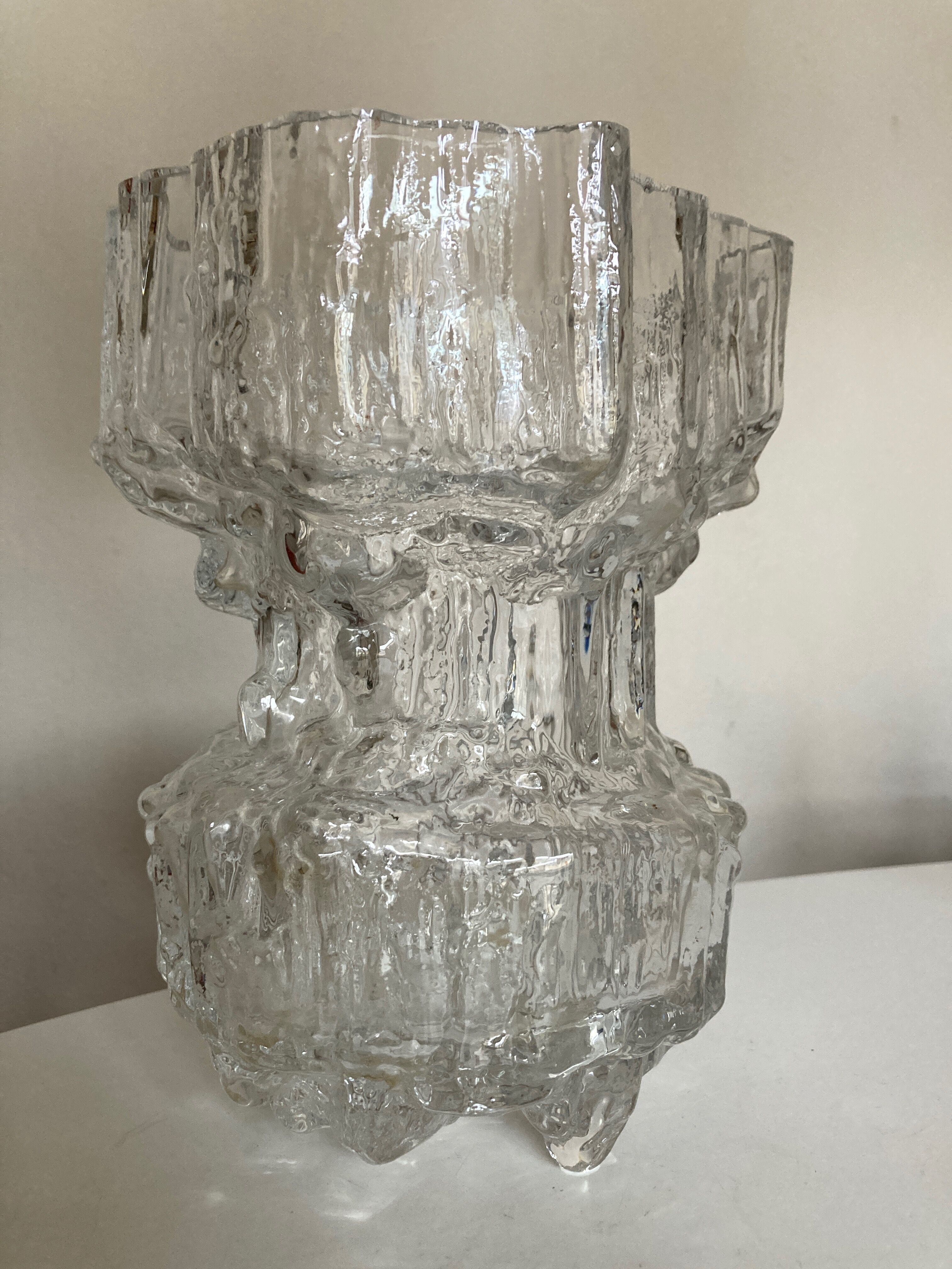 Ice vase by Tapio Wirkkala for Iittala 3432 Gerania 1971-1980 Scandinavian Finland