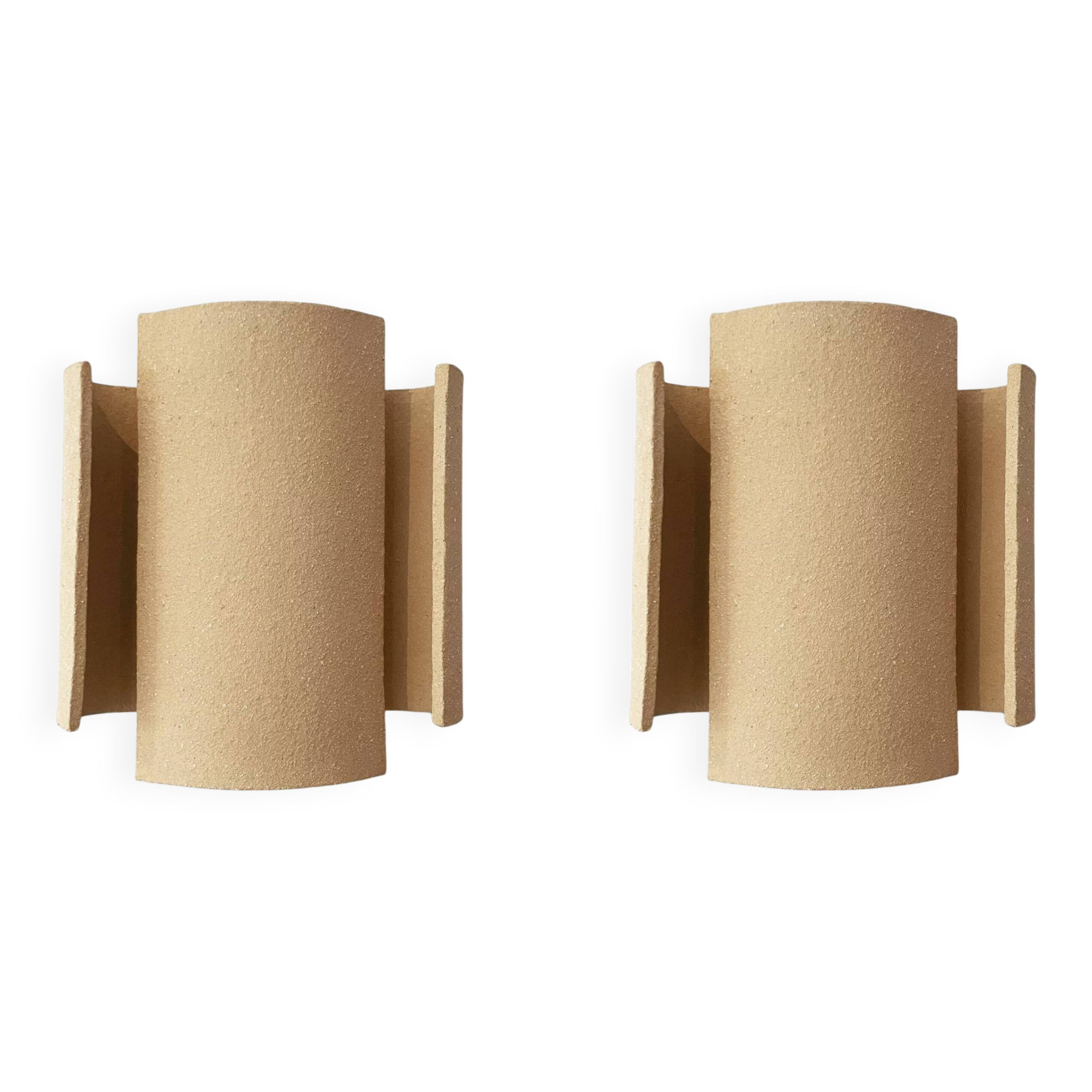 Set of 2 red TILE wall lights.