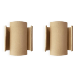 Set of 2 red TILE wall lights.