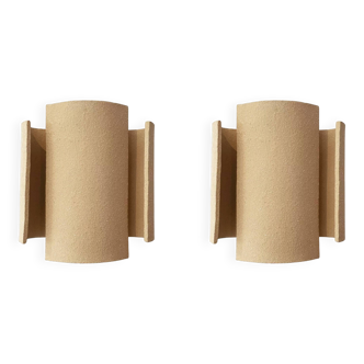 Set of 2 red TILE wall lights.