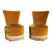 Pair of toad armchairs