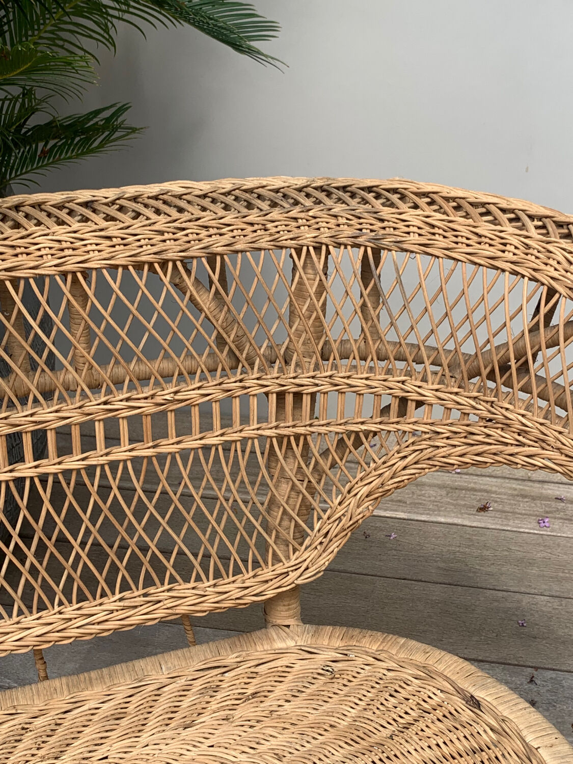 Vintage rattan garden furniture