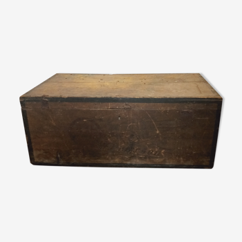 English wooden trunk
