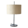 Lampe de table Staff Leuchten chrome et lin/coton, Germany 1970
