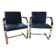 PAIR OF BRNO Knoll ARMCHAIRS, design Mies van der Rohe