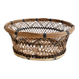 Mid-century woven fiber basket