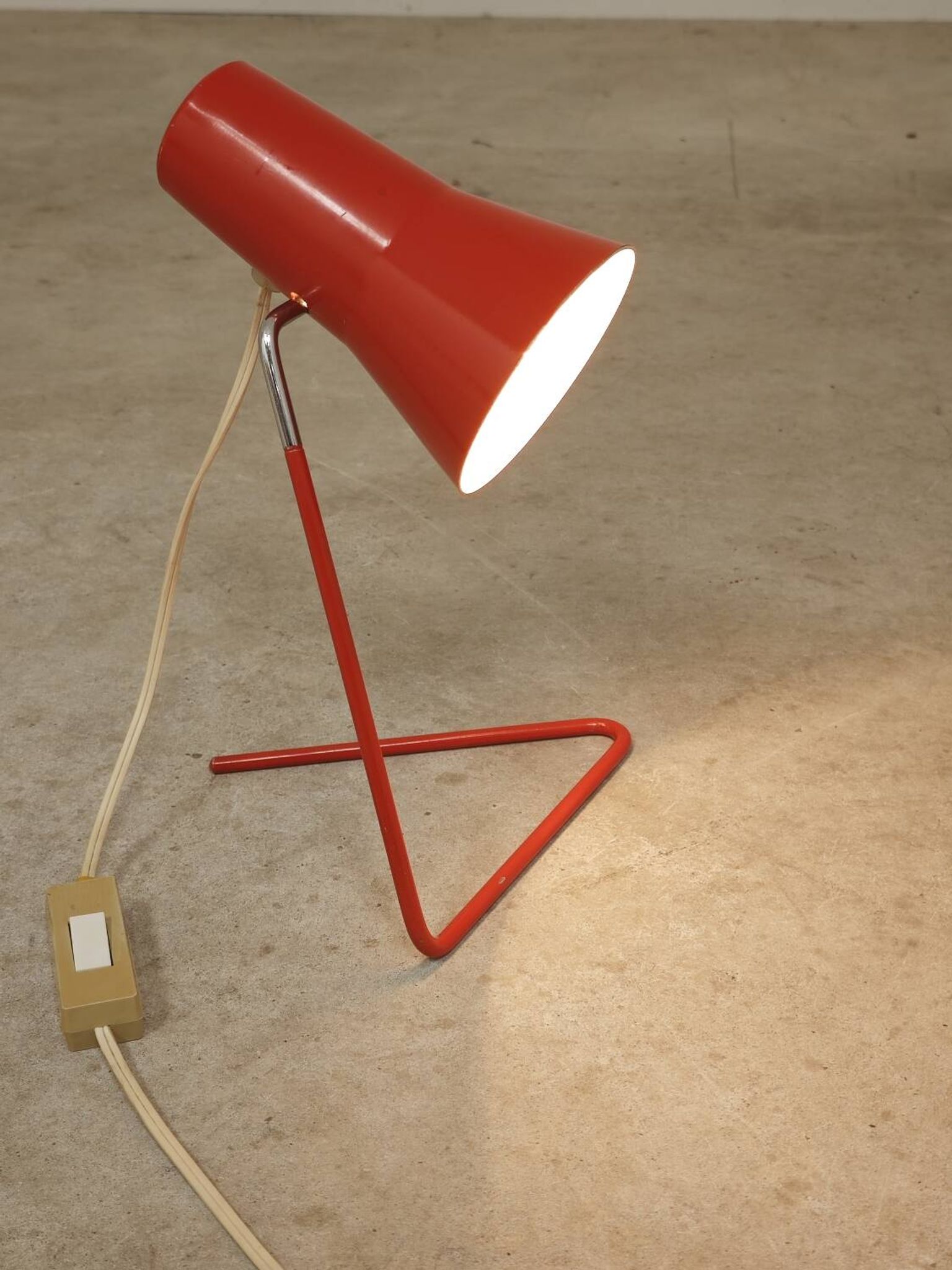 Eastern European lamp for Drupol by Josef Hurka. 1960